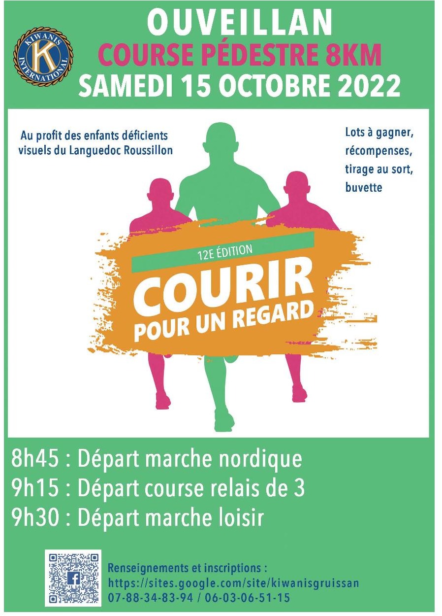 Courir pour un regarde - 15 Octobre 2022