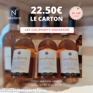 Offre vin avril 2023 - Rosé les colimonts